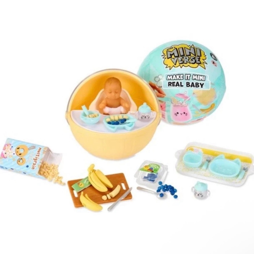 MGA's Miniverse Make It Mini Real‎ Baby Make It Mini Baby Food SEALED NEW - Picture 2 of 7